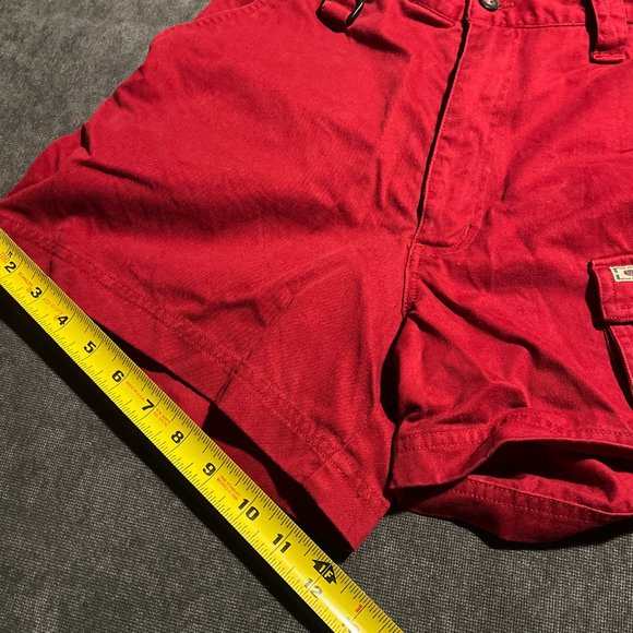 Point Zero x Nicole Benisti Red Cargo Shorts Women's 9 (fits 6) - Picture 5 of 5
